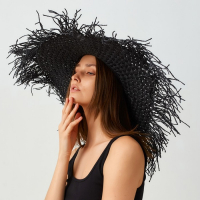 Шляпа женская MINAKU "Summer mood", размер 56-58, цвет черный Шляпа женская MINAKU "Summer mood", размер 56-58, цвет черный