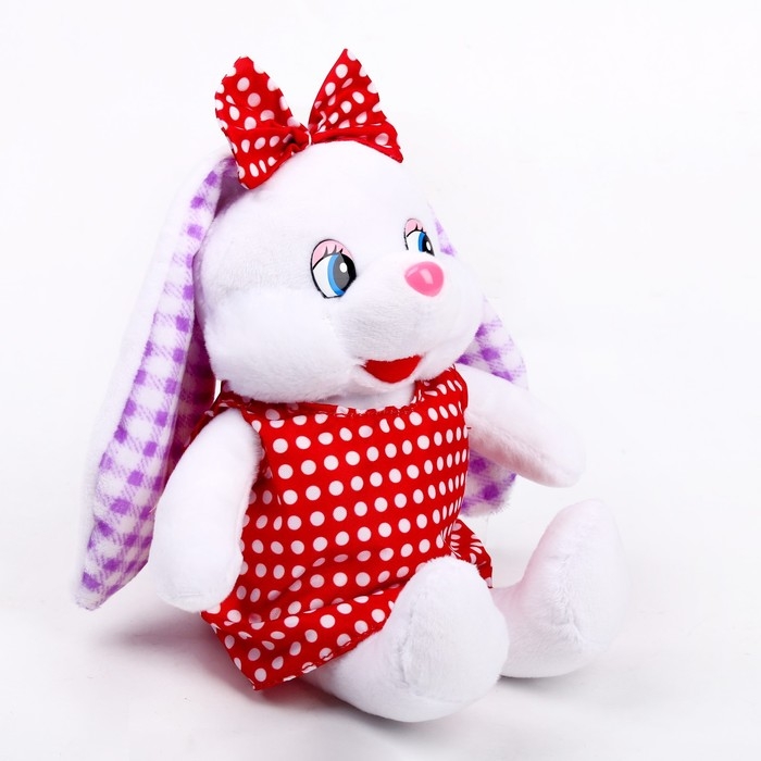 Мягкая игрушка «Зайка с бантом в горох» Мягкая игрушка «Зайка с бантом в горох»