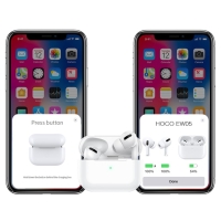 Наушники Hoco EW05, TWS, беспроводные, вакуумные, шумоподавление, BT 5.1, 30/400 мАч, белые Наушники Hoco EW05, TWS, беспроводные, вакуумные, шумоподавление, BT 5.1, 30/400 мАч, белые