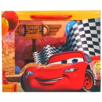 Пакет подарочный, 31х26х11 см, упаковка, Тачки