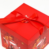 Новый год. Коробка Самосборная &laquo;Игрушки&raquo; 15 х 15 х 15 см