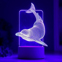 Светильник "Большой дельфин" LED RGB от сети RISALUX Светильник "Большой дельфин" LED RGB от сети RISALUX