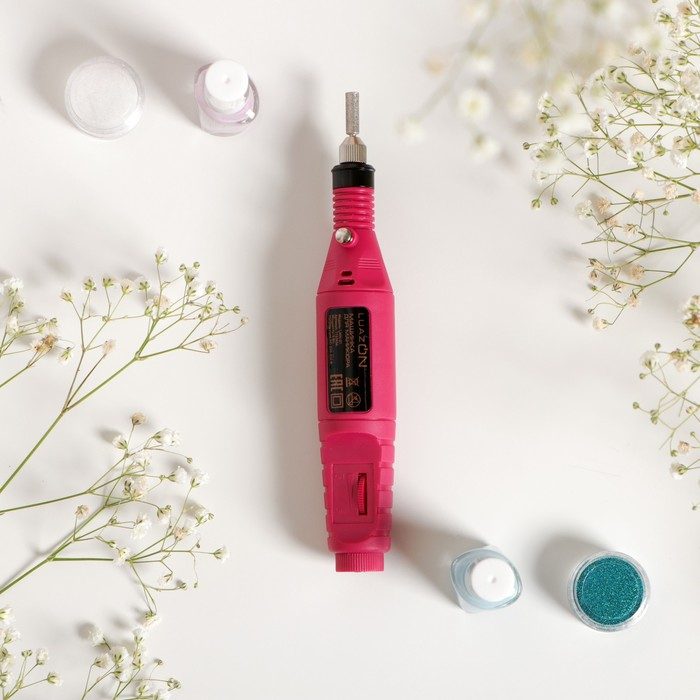 Аппарат для маникюра Luazon LMH-01, 6 насадок, 5 Вт, 3000-15000 об/мин, розовый Аппарат для маникюра Luazon LMH-01, 6 насадок, 5 Вт, 3000-15000 об/мин, розовый