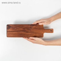 Доска разделочная, для подачи на ножках из натурального кедра Mаgistrо, 38×10,5×6,5 см, с ручкой, цвет шоколадный Доска разделочная, для подачи на ножках из натурального кедра Mаgistrо, 38×10,5×6,5 см, с ручкой, цвет шоколадный