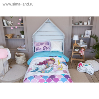 Постельное бельё «Этель» 1.5 сп Really mermaid 143*215 см, 150*214 см, 50*70 см -1 шт,100% хл, бязь Постельное бельё «Этель» 1.5 сп Really mermaid 143*215 см, 150*214 см, 50*70 см -1 шт,100% хл, бязь