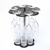 Мини-бар "Стразы" барная стойка, 6 бокалов/стопок Мини-бар "Стразы" барная стойка, 6 бокалов/стопок