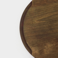 Блюдо для подачи Adelica, d=30&times;1,8 см, массив берёзы, потайные ручки, пропитано маслом, цвет шоколадный