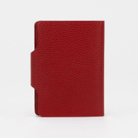 Обложка на кнопке, для автодокументов и паспорта, цвет красный