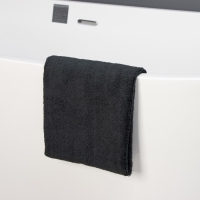 Тряпка для пола Raccoon, 220 г/м&sup2;, 60&times;80 см, микрофибра, ультразвуковая обработка края, 2 шт, цвет черный