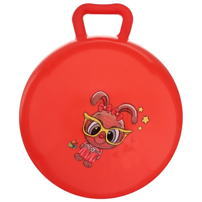 Мяч детский с ручками, d=15 см, цвет МИКС