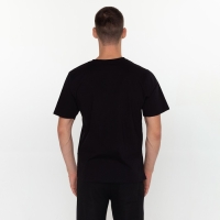 Футболка мужская новогодняя &laquo;Спортивный дед мороз&raquo;, цвет чёрный, размер 58