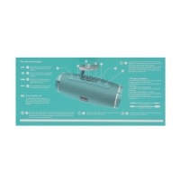 Портативная колонка Borofone BR3 Rich, 10 Вт, BT5.0, microSD, USB, 1200 мАч, бирюзовый Портативная колонка Borofone BR3 Rich, 10 Вт, BT5.0, microSD, USB, 1200 мАч, бирюзовый