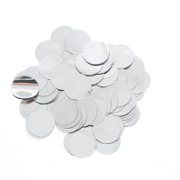 Наполнитель для шара &laquo;Конфетти круг&raquo;, 1,5 см, фольга, цвет серебряный, 10 г