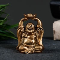 Фигура "Хотей со слитком" бронза, 7х5х4см Фигура "Хотей со слитком" бронза, 7х5х4см