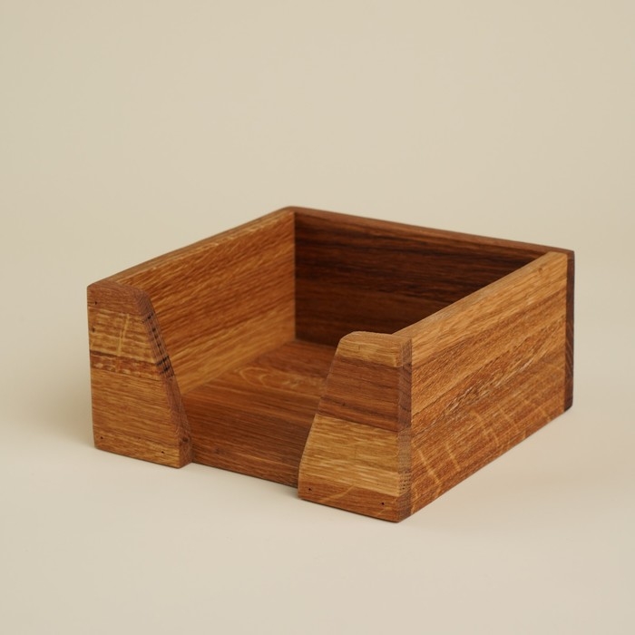 Салфетница из дуба Sima-Land Home, 14,5&times;14,5&times;7 см