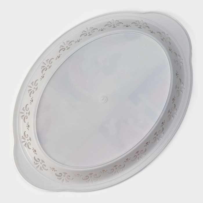 Поднос пластиковый &laquo;Вензель&raquo;, 30,5&times;21,5 см, рисунок МИКС