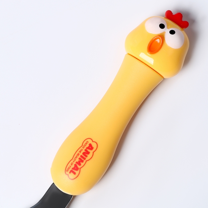 Набор детских столовых приборов в футляре &laquo;Курочки&raquo;, вилка, ложка