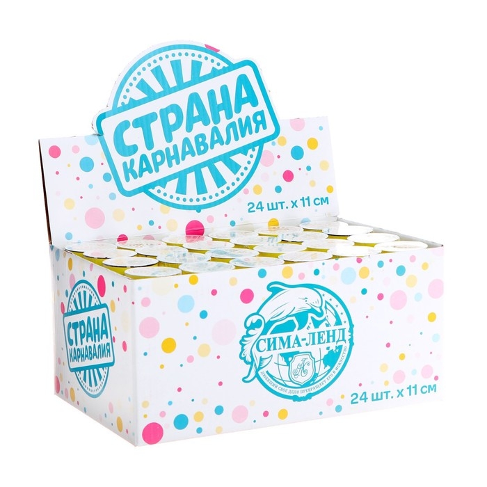 Хлопушка пружинная &laquo;С днём рождения! Тортик&raquo;, конфетти, фольга, серпантин, 11 см