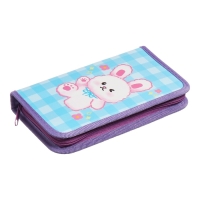 Пенал 1 секция 115 х 205 х 30 мм, Calligrata "Зайка", ламинированный картон Пенал 1 секция 115 х 205 х 30 мм, Calligrata "Зайка", ламинированный картон