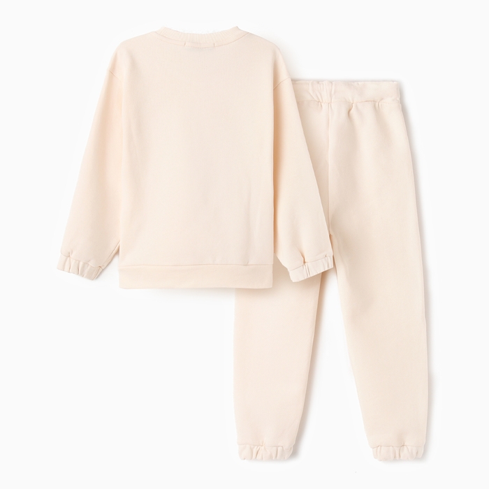 Костюм детский (джемпер, брюки) KAFTAN Мишка р. 40 (146-152), бежевый Костюм детский (джемпер, брюки) KAFTAN Мишка р. 40 (146-152), бежевый