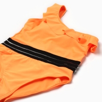 Купальник слитный для девочек, цвет оранжевый, рост 158-164 см