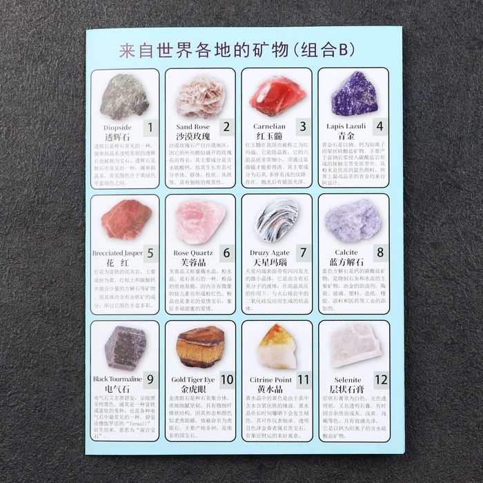 Коллекция минералов, 12шт Коллекция минералов, 12шт