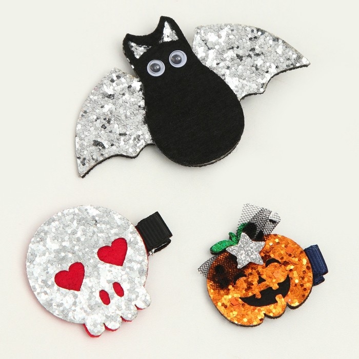 Карнавальный набор &laquo;Стильная ведьмочка&raquo;: шляпа, плащ, заколки 3 шт.