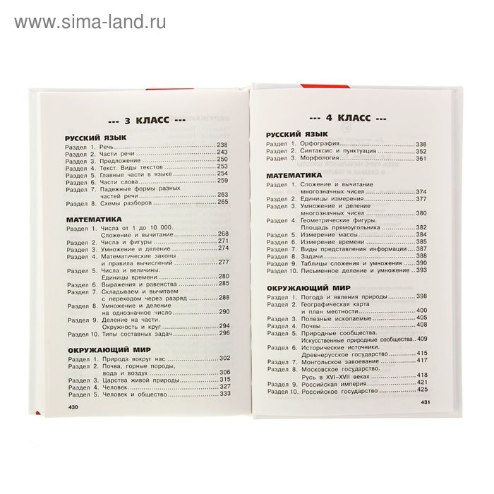 Весь курс начальной школы в схемах и таблицах. 1-4 класс. Русский язык, математика, окружающий мир