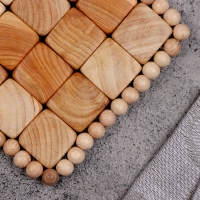 Подставка под горячее, 9х9 см, можжевельник Подставка под горячее, 9х9 см, можжевельник