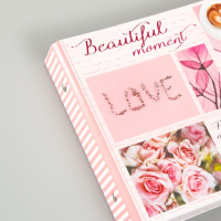 Фотоальбом 25 листов (уголки+кольца) "Beautiful momemt сердце" 27х19 см Фотоальбом 25 листов (уголки+кольца) "Beautiful momemt сердце" 27х19 см