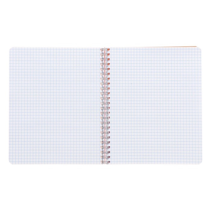Тетрадь на гребне A5 48 листов в клетку Calligrata Оранжевая, пластиковая обложка, блок офсет Тетрадь на гребне A5 48 листов в клетку Calligrata Оранжевая, пластиковая обложка, блок офсет