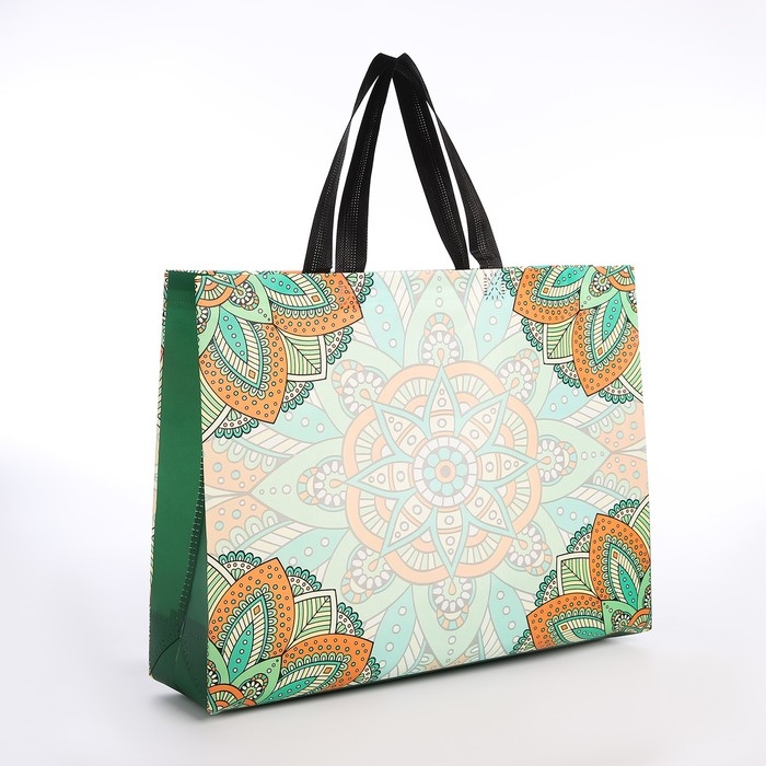 Сумка хозяйственная без застёжки, цвет зелёный Сумка хозяйственная без застёжки, цвет зелёный