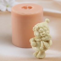 Молд силиконовый "Новогодний ангел2"   6х5,5х7,5 см (издел. 7х5,3х3,5 см)