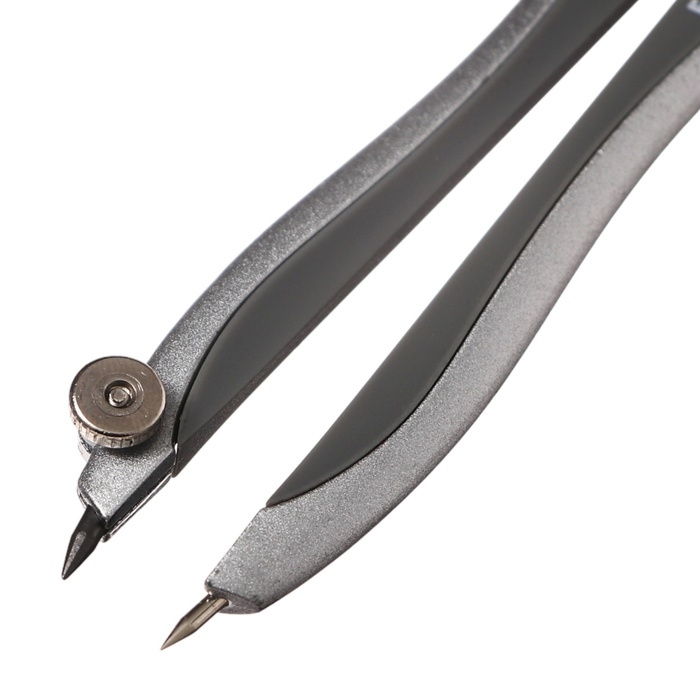 Готовальня ErichKrause Готовальня ErichKrause "Classic", 2 предмета, пенал, серый