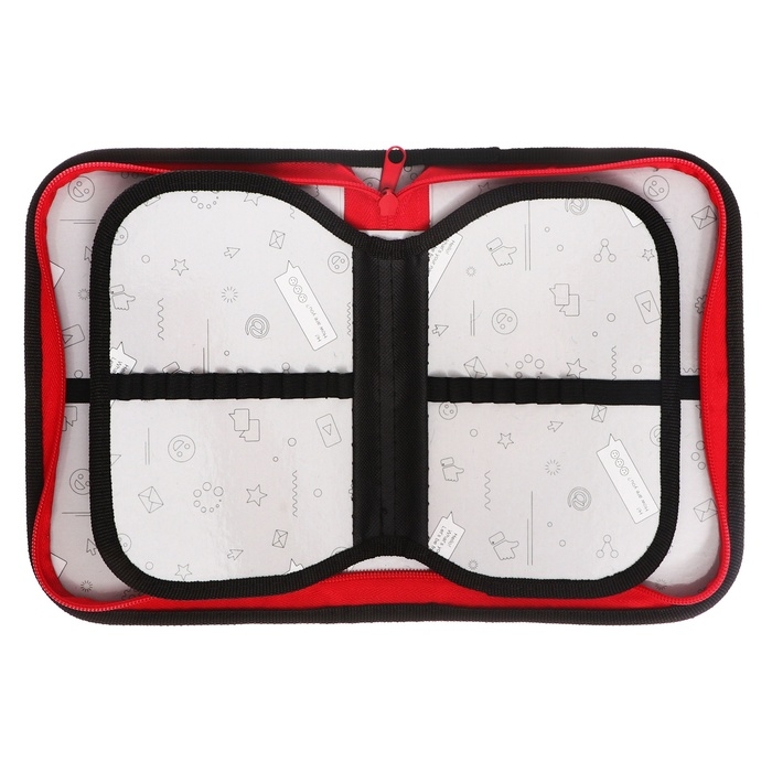 Пенал 3 секции, вкладка внутри, 140 х 210 х 40 мм, тканевый, Calligrata TOP Block Пенал 3 секции, вкладка внутри, 140 х 210 х 40 мм, тканевый, Calligrata TOP Block "Крутой бульдог"