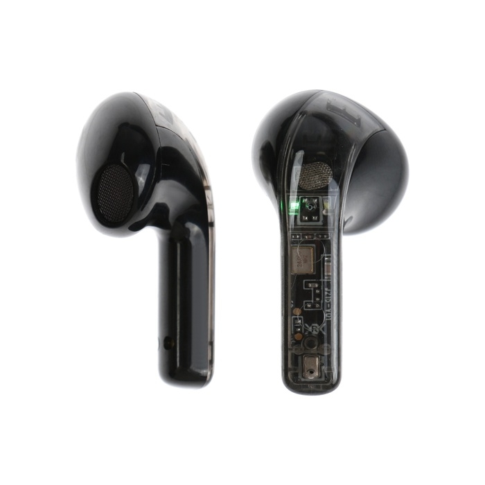 Наушники беспроводные YX11, TWS, вкладыши, BT 5.3. 28/200 мАч, шумоподав, прозрачные, чёрные Наушники беспроводные YX11, TWS, вкладыши, BT 5.3. 28/200 мАч, шумоподав, прозрачные, чёрные