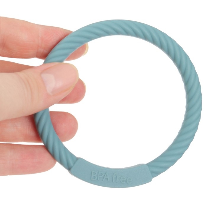 Прорезыватель силиконовый «Браслетик», цвет синий, Mum&Baby Прорезыватель силиконовый «Браслетик», цвет синий, Mum&Baby