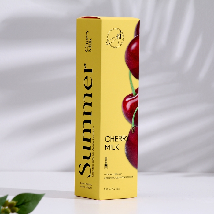 Диффузор ароматический,  "Сherry milk", вишневое молоко, 100 мл