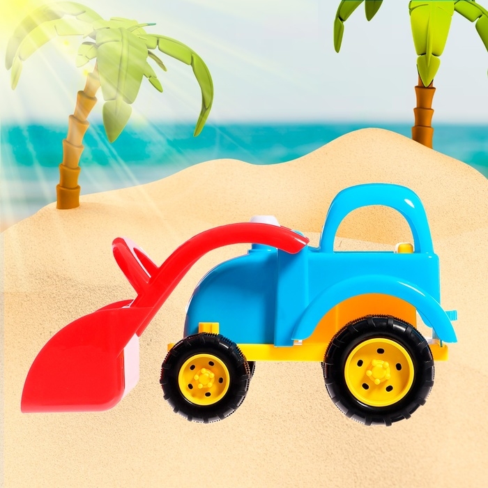 Песочный набор &laquo;Трактор&raquo;, 5 предметов, цвета МИКС