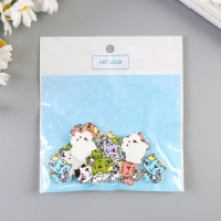 Набор пуговиц декоративных дерево "Милый котёнок" набор 15 шт МИКС 2х2,1 см Набор пуговиц декоративных дерево "Милый котёнок" набор 15 шт МИКС 2х2,1 см