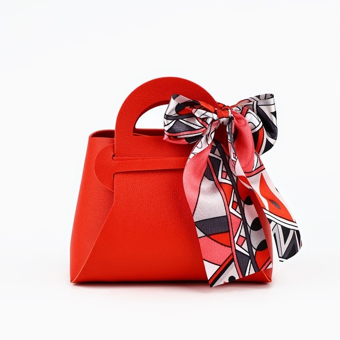 Сумочка подарочная &laquo;Красная&raquo;, 12 х 13 х 5.5 см