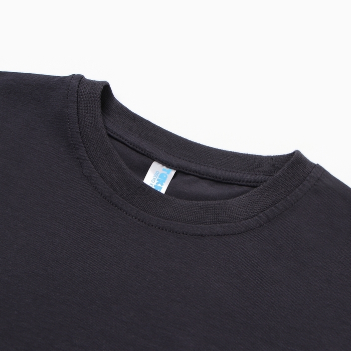 Футболка для мальчика, цвет темно-серый, рост 128 см