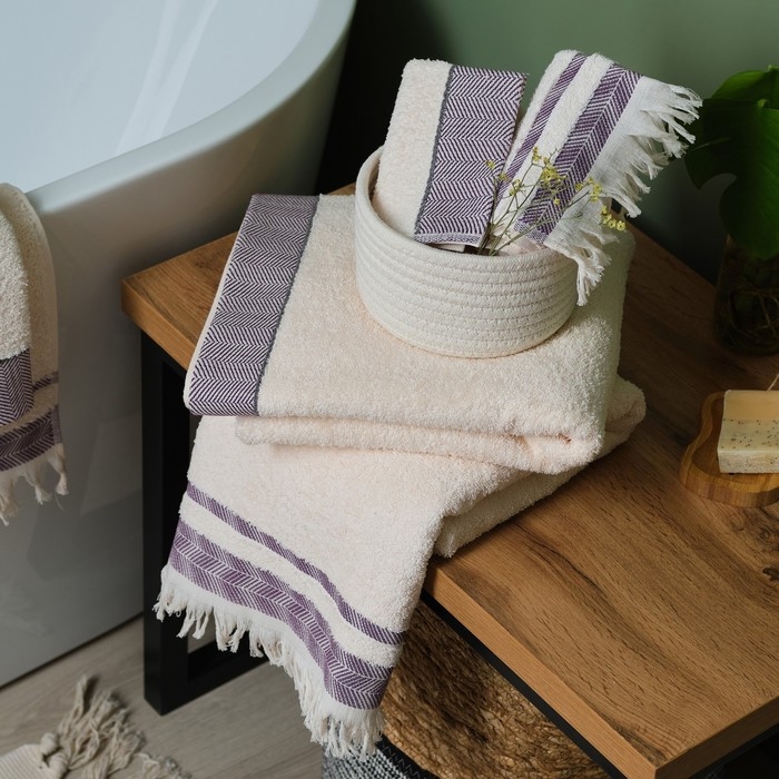 Полотенце махровое Love Life &laquo;Бриз&raquo; 70х120 см, гранатовый, 100% хл, 500 гр/м2