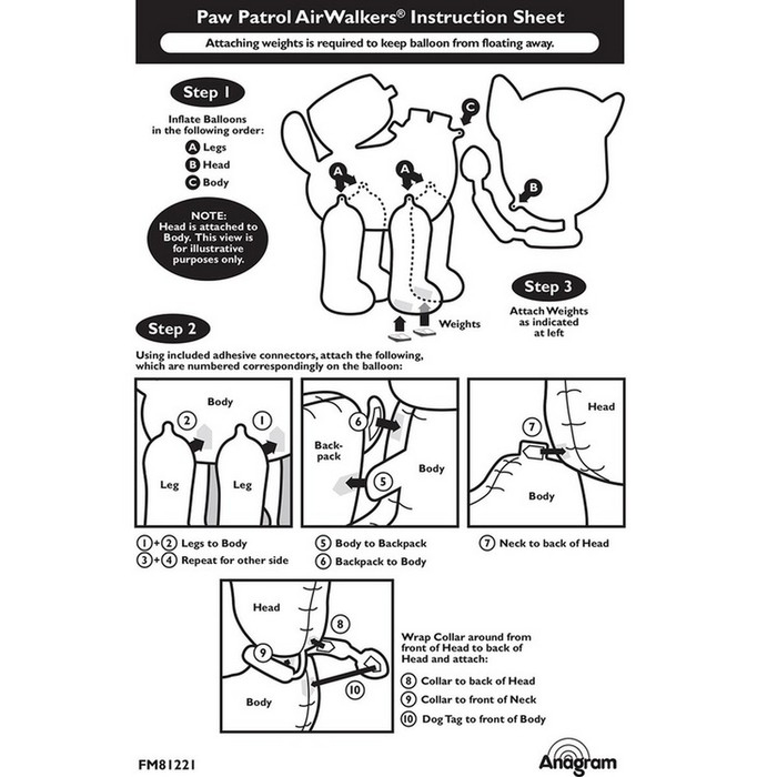 Шар фольгированный 54" &laquo;Щенячий патруль&raquo;, ходячий