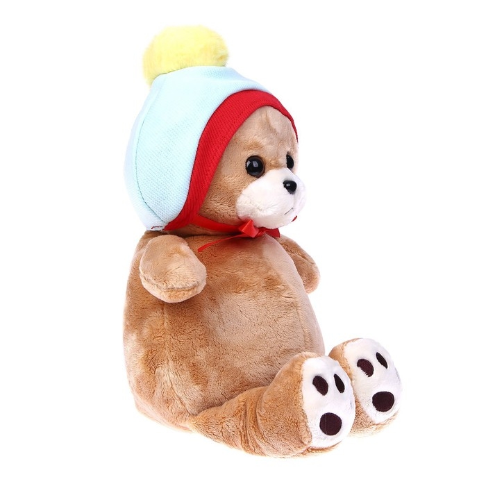 Мягкая игрушка &laquo;Мишка Лаппи&raquo;, 23 см, в шапочке