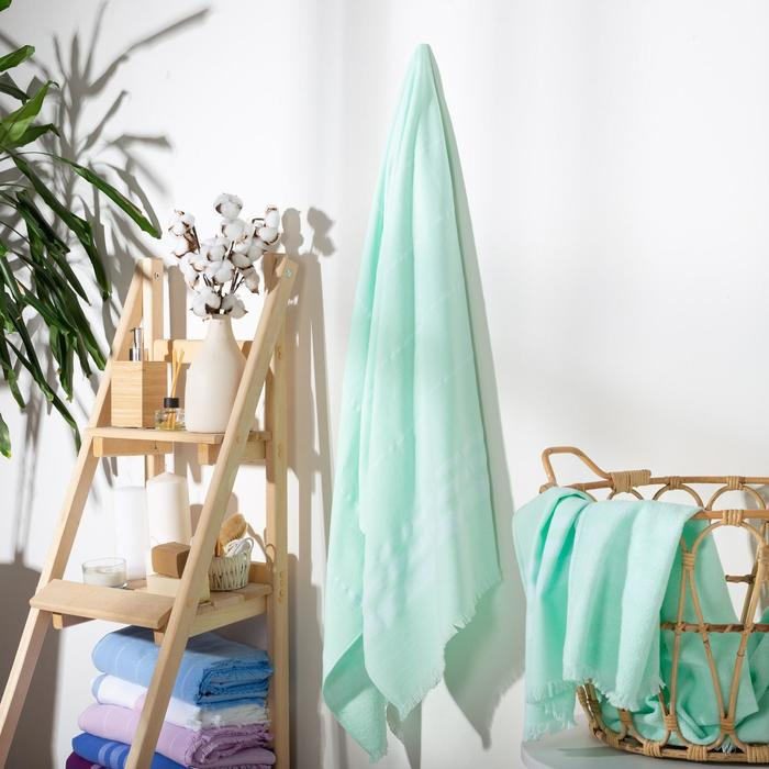 Полотенце махровое двухстороннее Этель Полотенце махровое двухстороннее Этель "Уют" 90*170 см, цв.мятный,100% хл, 240 гр/м2