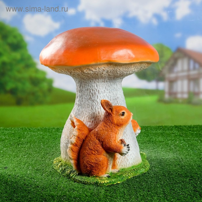 Садовая фигура Садовая фигура "Гриб белый с белками" 38х36см