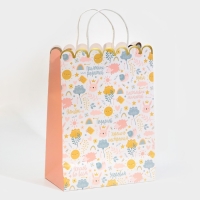 Пакет подарочный крафтовый, упаковка, &laquo;Gift&raquo;, 23 х 30 х 12 см