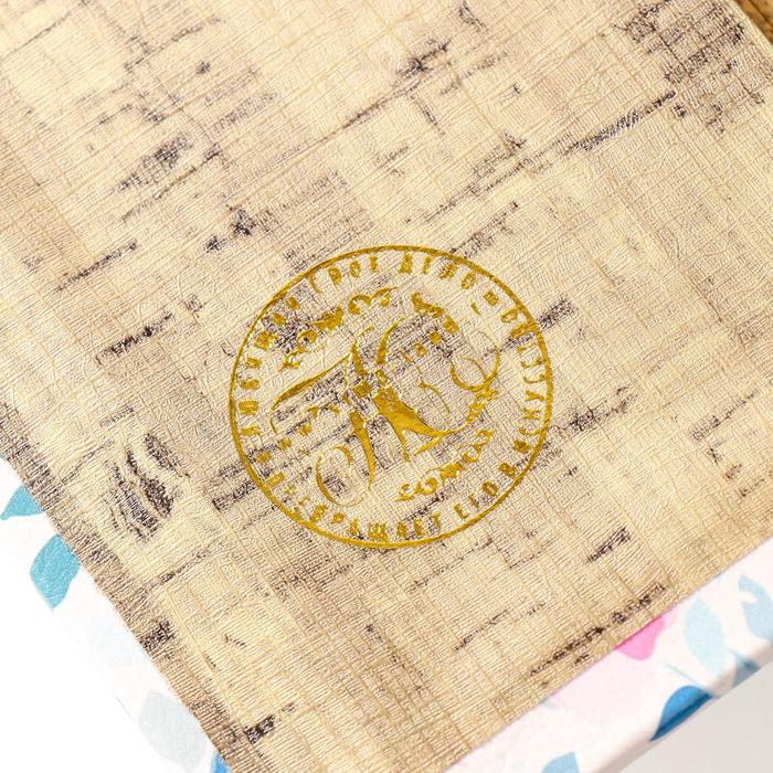 Сейф-книга дерево кожзам "Весенние цветы" 17х11х5 см