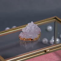 Органайзер для хранения «Кристалл», с крышкой, стеклянный, 1 секция, 14,5 × 9 × 8 см, цвет прозрачный/медный/розовый Органайзер для хранения «Кристалл», с крышкой, стеклянный, 1 секция, 14,5 × 9 × 8 см, цвет прозрачный/медный/розовый